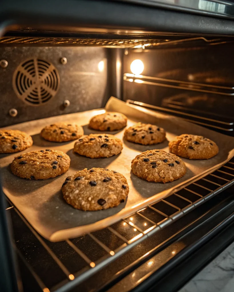 3 Ingredient Oatmeal Cookies 4 baking 3 ingredient oatmeal cookies in oven