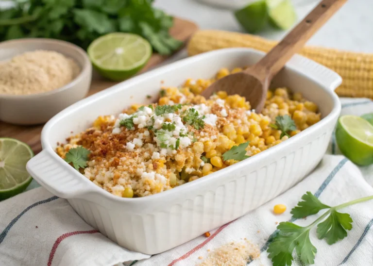 Mexican street corn recipe with cheese, chili, and cilantro