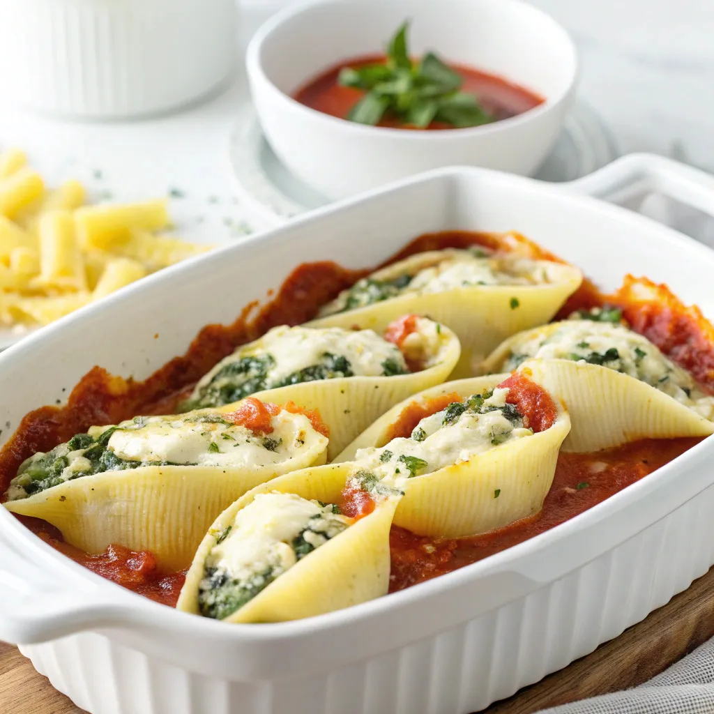Stuffed Shells with Ricotta & Spinach