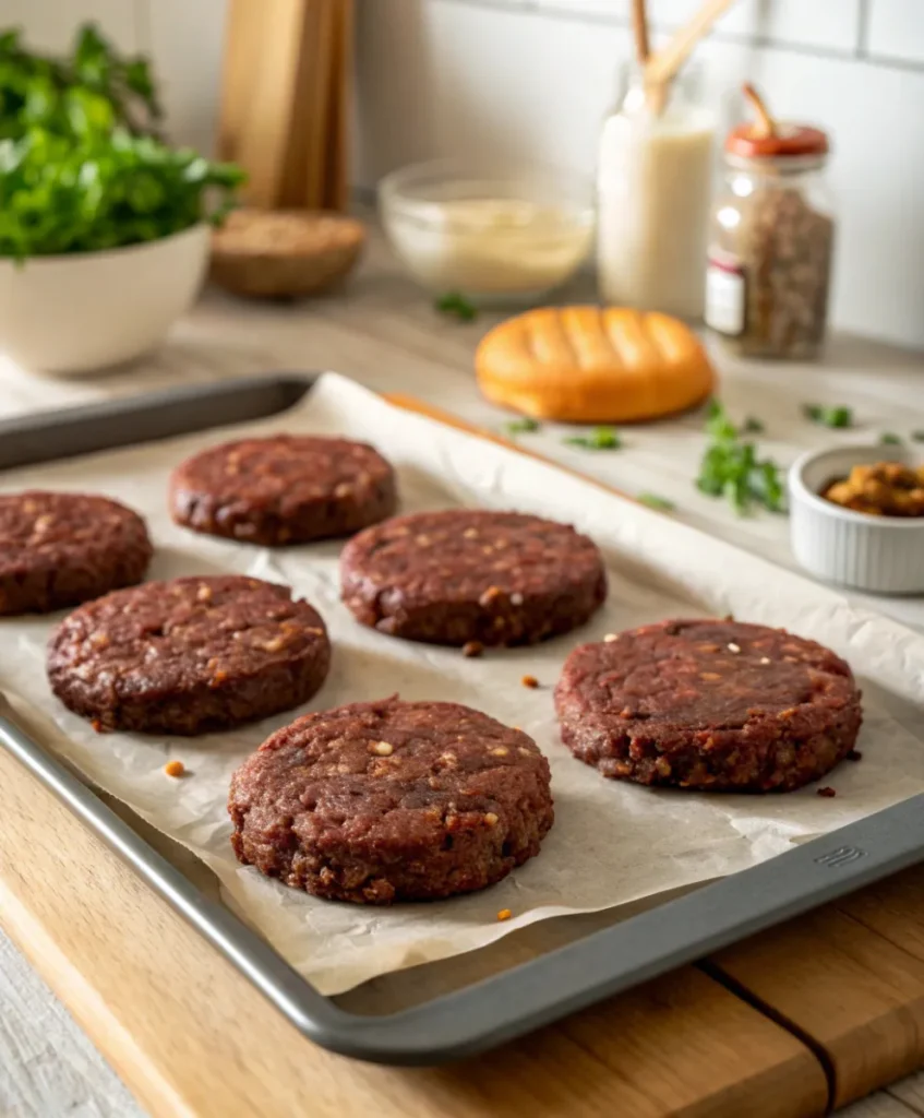 Black Bean Burger Recipe 11 black bean burger patties formed and ready to cook