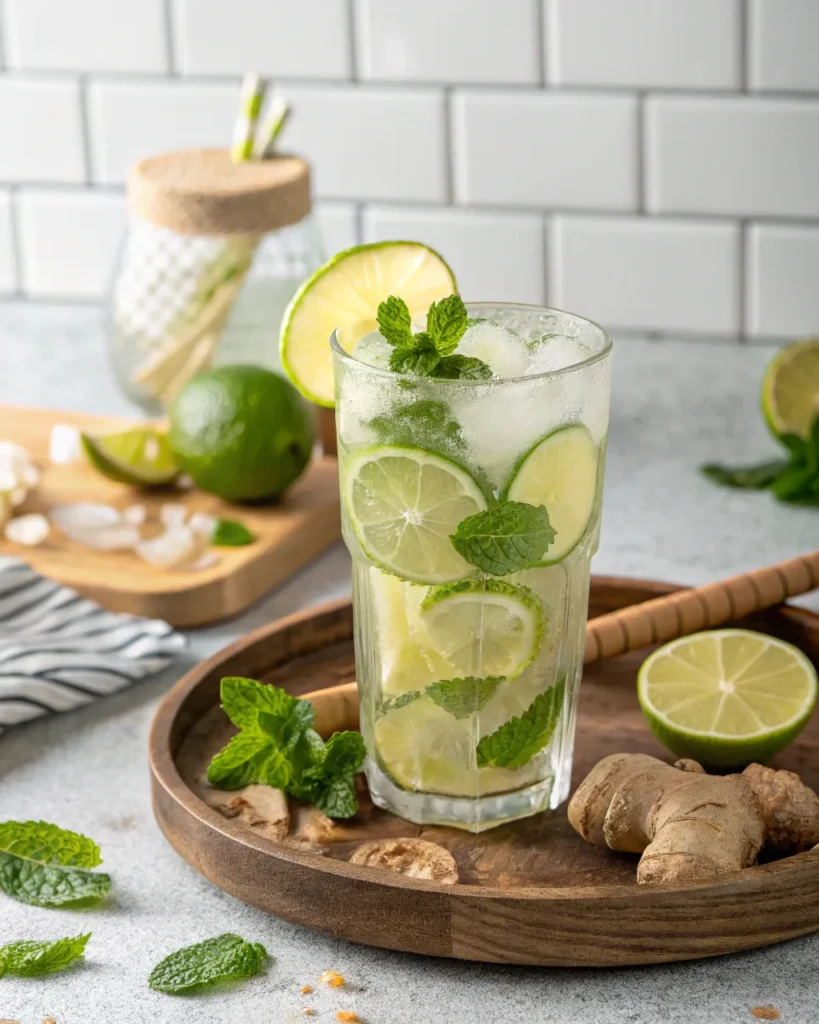 Brazilian-style Natural Mounjaro Recipe variation with mint and lime