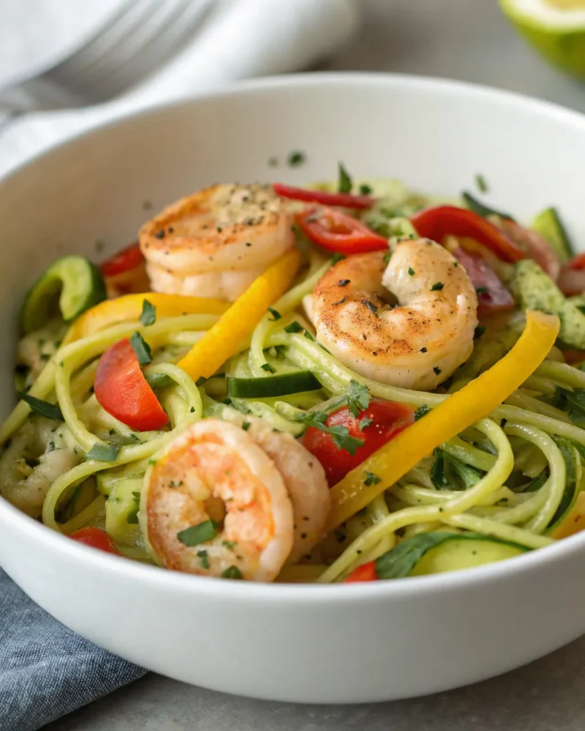Cajun shrimp pasta recipe 5 Gluten-free Cajun shrimp pasta with zucchini noodles