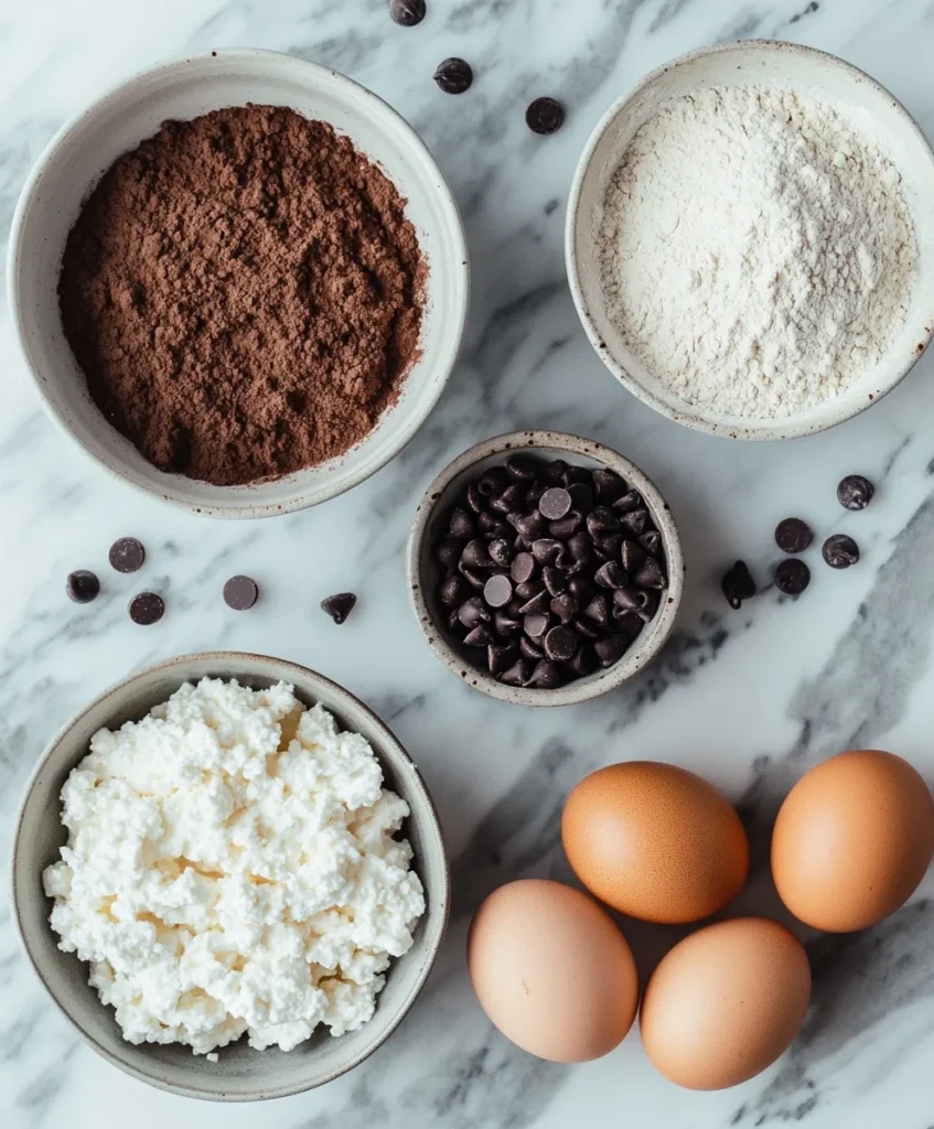 Cottage cheese brownies 7 Ingredients needed for cottage cheese brownies