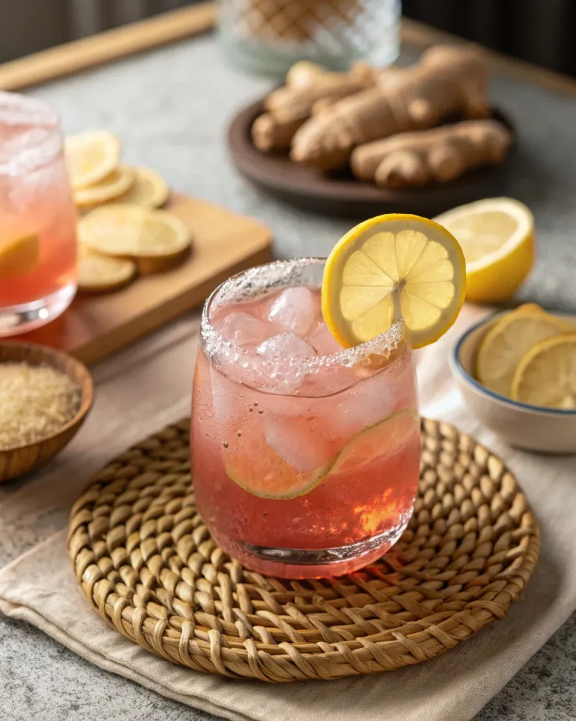 Pink Salt Recipe for Weight Loss 3 Ginger variation of pink salt drink