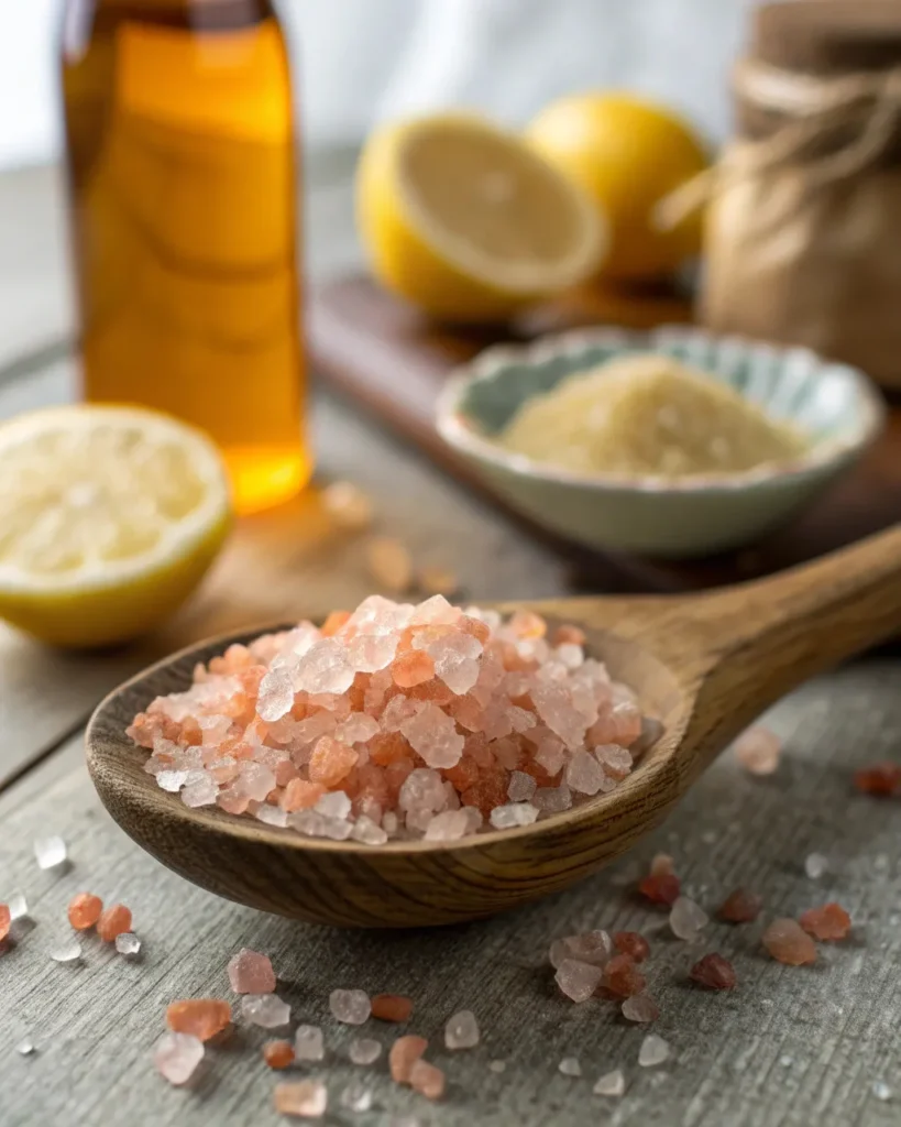 Pink salt trick recipe 5 Himalayan Pink Salt used in the weight loss drink