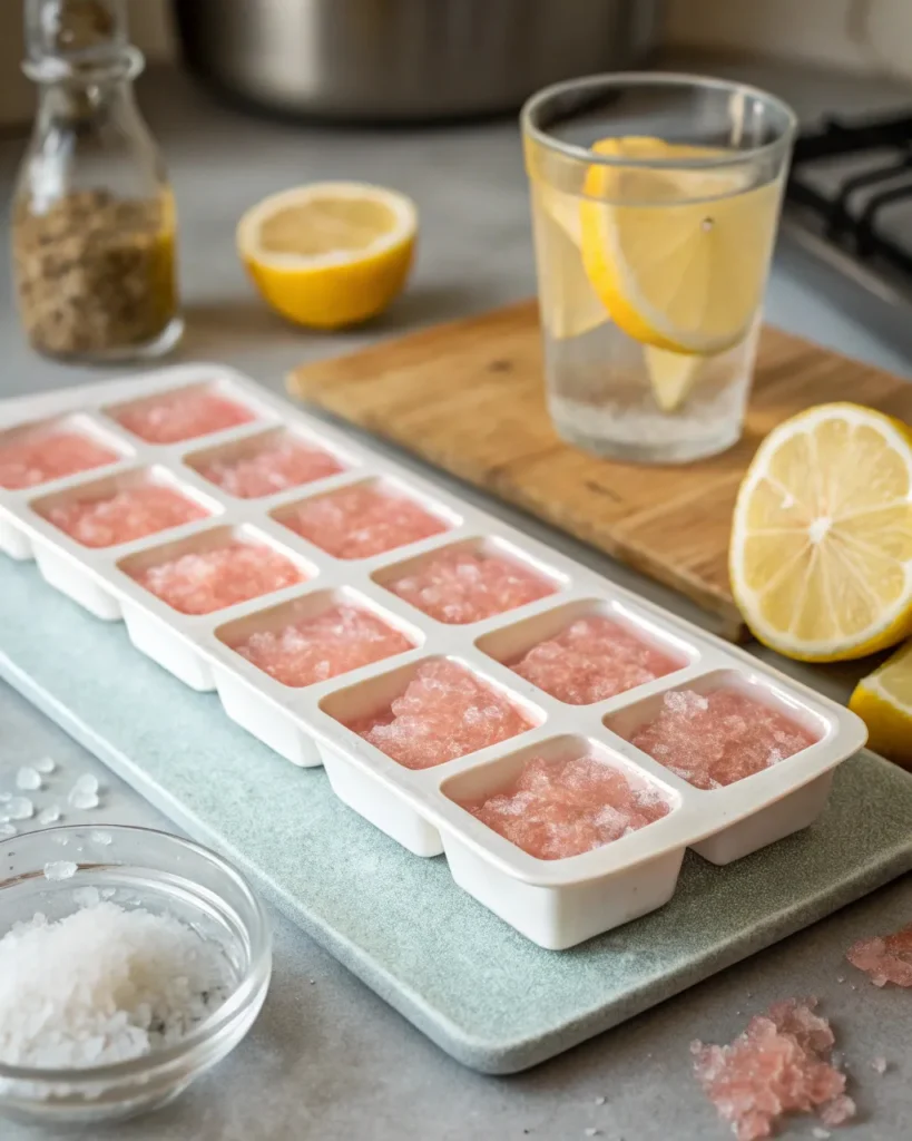 Pink salt trick recipe 4 Pink Salt Ice Cubes for Cold Version of Recipe
