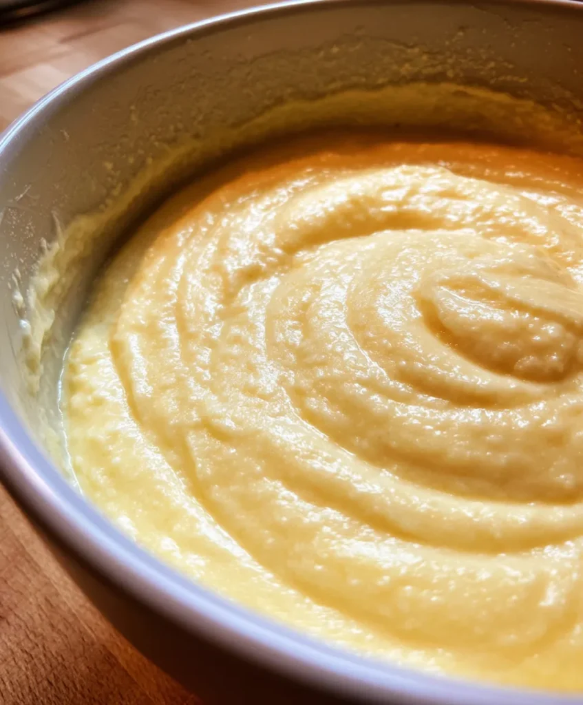Cottage Cheese Banana Bread 4 Mixing cottage cheese, bananas, and eggs for banana bread batter